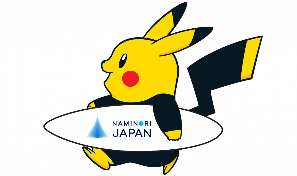 波乗りジャパン のprキャラクターに Naminoriピカチュウ が就任 The Surf News サーフニュース