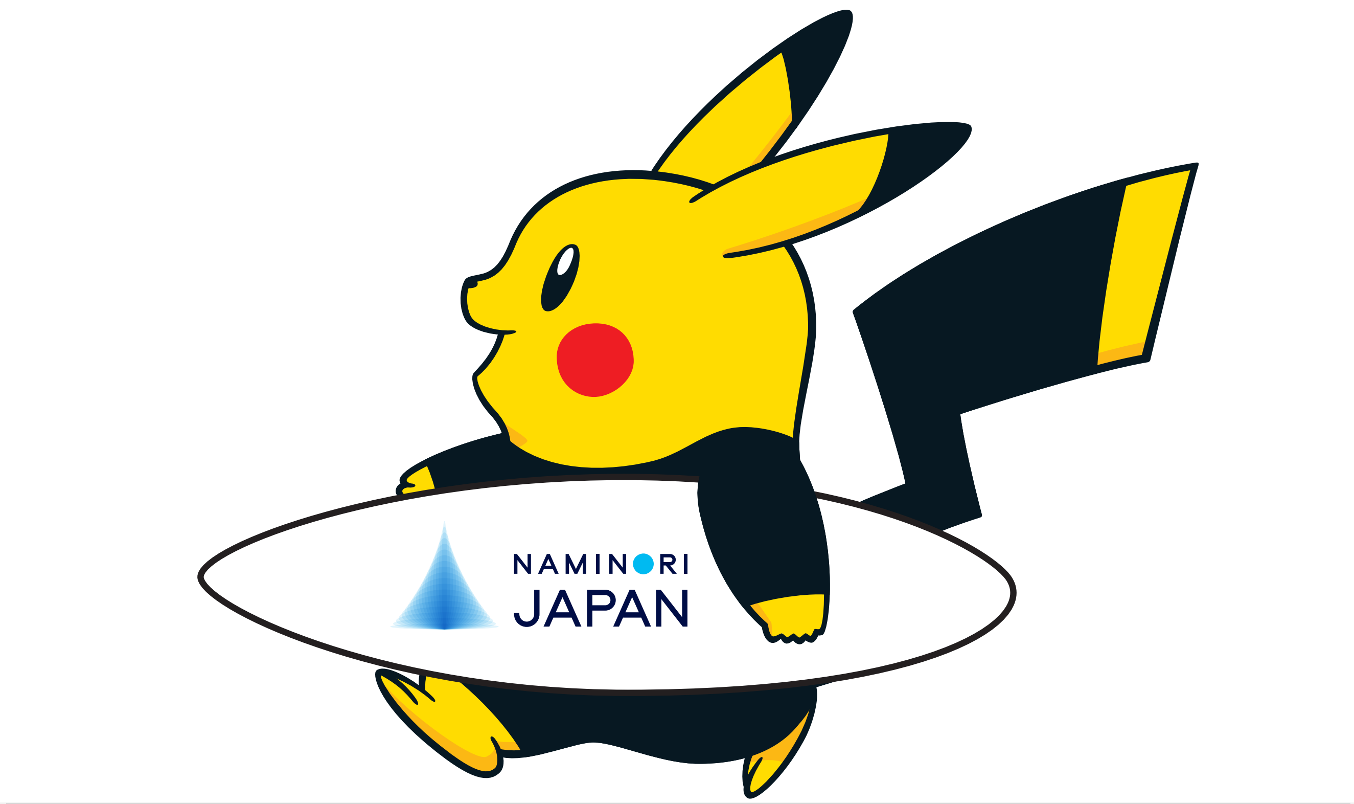 波乗りジャパン のprキャラクターに Naminoriピカチュウ が就任 The Surf News サーフニュース