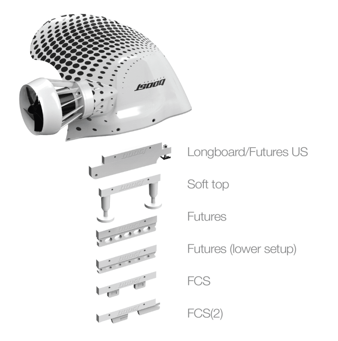 BoostFin White 電動サーフィン ブースト サーフィン