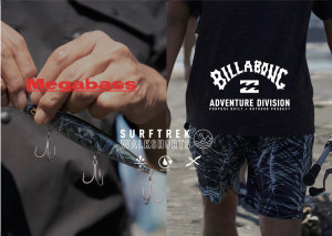 BILLABONG x MEGABASS カゲロウ124F ウォークショーツ M