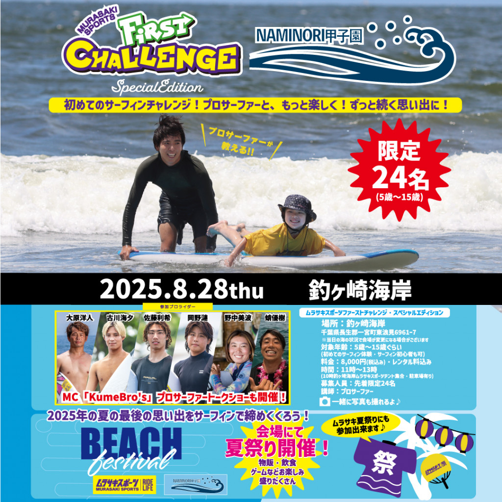 MURASAKI SPORTS KIDS FIRST CHALLENGE in NAMINORI 甲子園