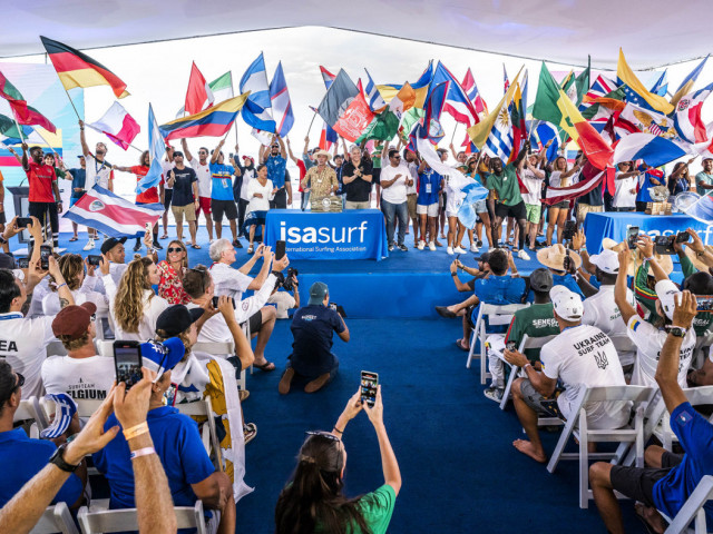 2023年エルサバドル大会オープンセレモニーPhoto：ISA/Sean Evans