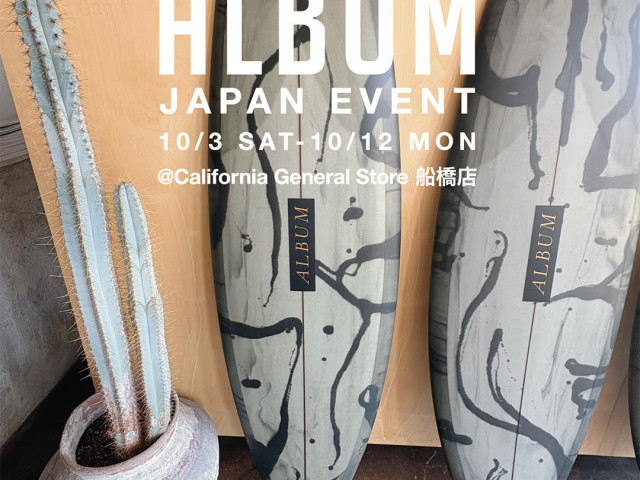 ALBUM POP UP California General Store 船橋