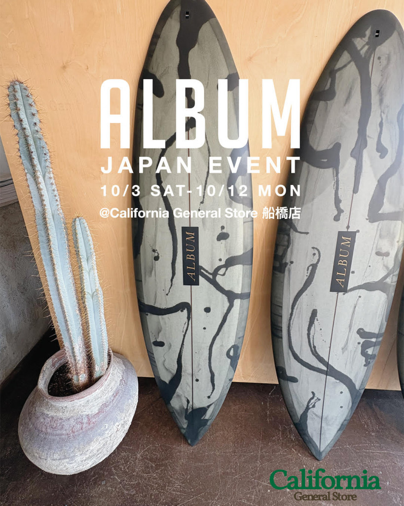 ALBUM POP UP California General Store 船橋